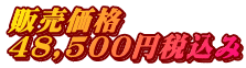 販売価格 48,500円税込み