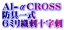 Al-αCROSS  防具一式 6ミリ織刺十字刺