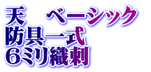 天　ベーシック  防具一式 6ミリ織刺