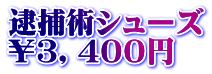 逮捕術シューズ ￥３，４００円